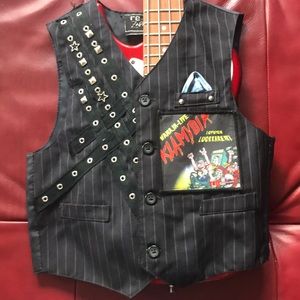 Vintage Reconstructed Rock Star Vest 🎸